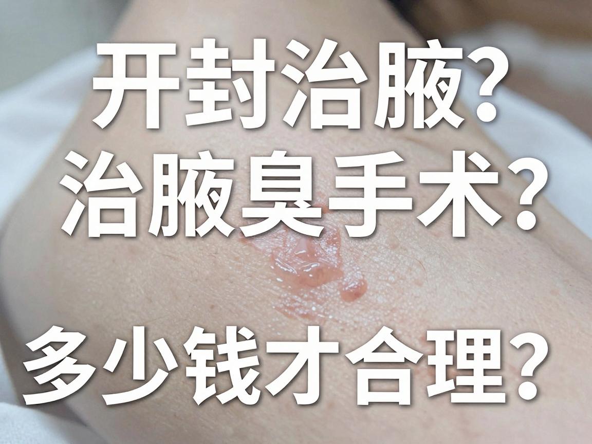 开封治腋臭手术多少钱？治腋臭手术多少钱才合理？避开价格陷阱看这篇