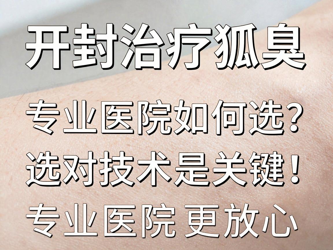 开封治疗狐臭，专业医院如何选？选对技术是关键！狐臭治疗，专业医院更放心