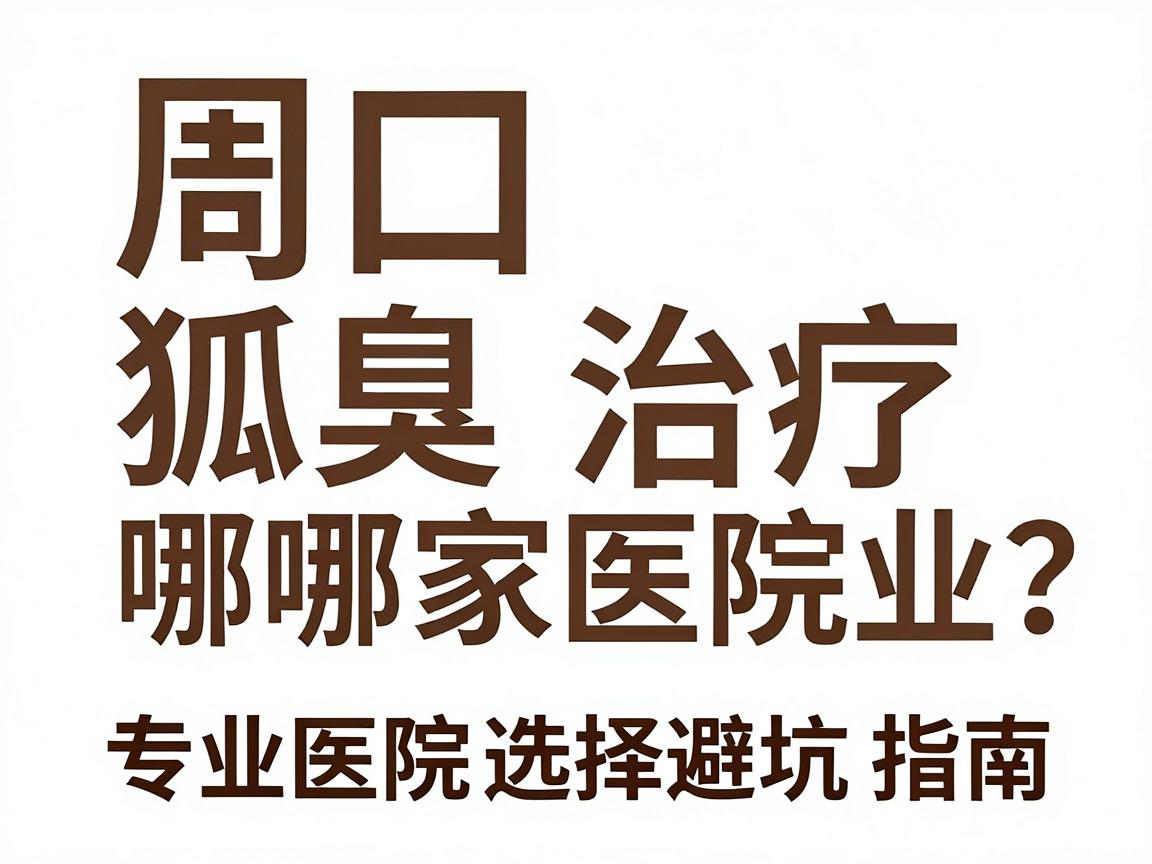 周口狐臭治疗哪家医院专业？专业医院选择避坑指南