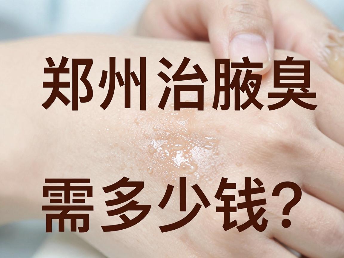 郑州治腋臭需多少钱？详解治腋臭费用差异与选择攻略