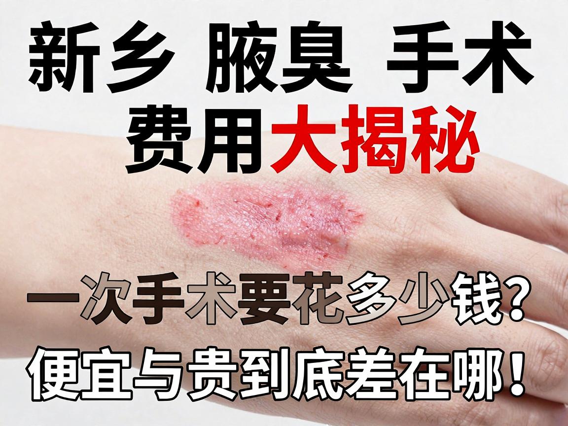 新乡腋臭手术费用大揭秘，一次手术要花多少钱？便宜与贵到底差在哪？