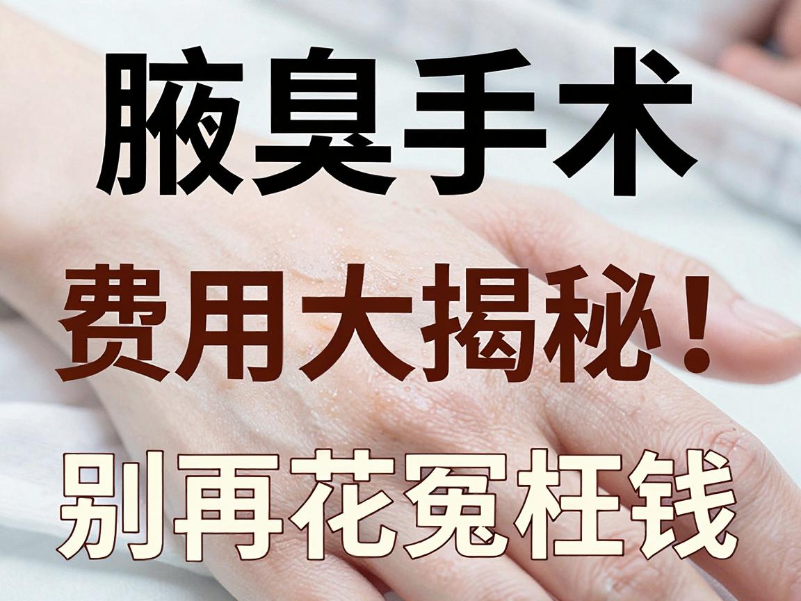 新乡腋臭手术多少钱？费用透明！腋臭手术费用大揭秘，别再花冤枉钱