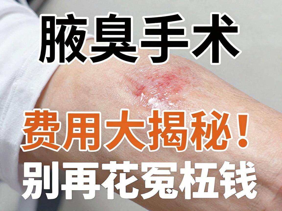 新乡腋臭手术多少钱？费用透明！腋臭手术费用大揭秘，别再花冤枉钱