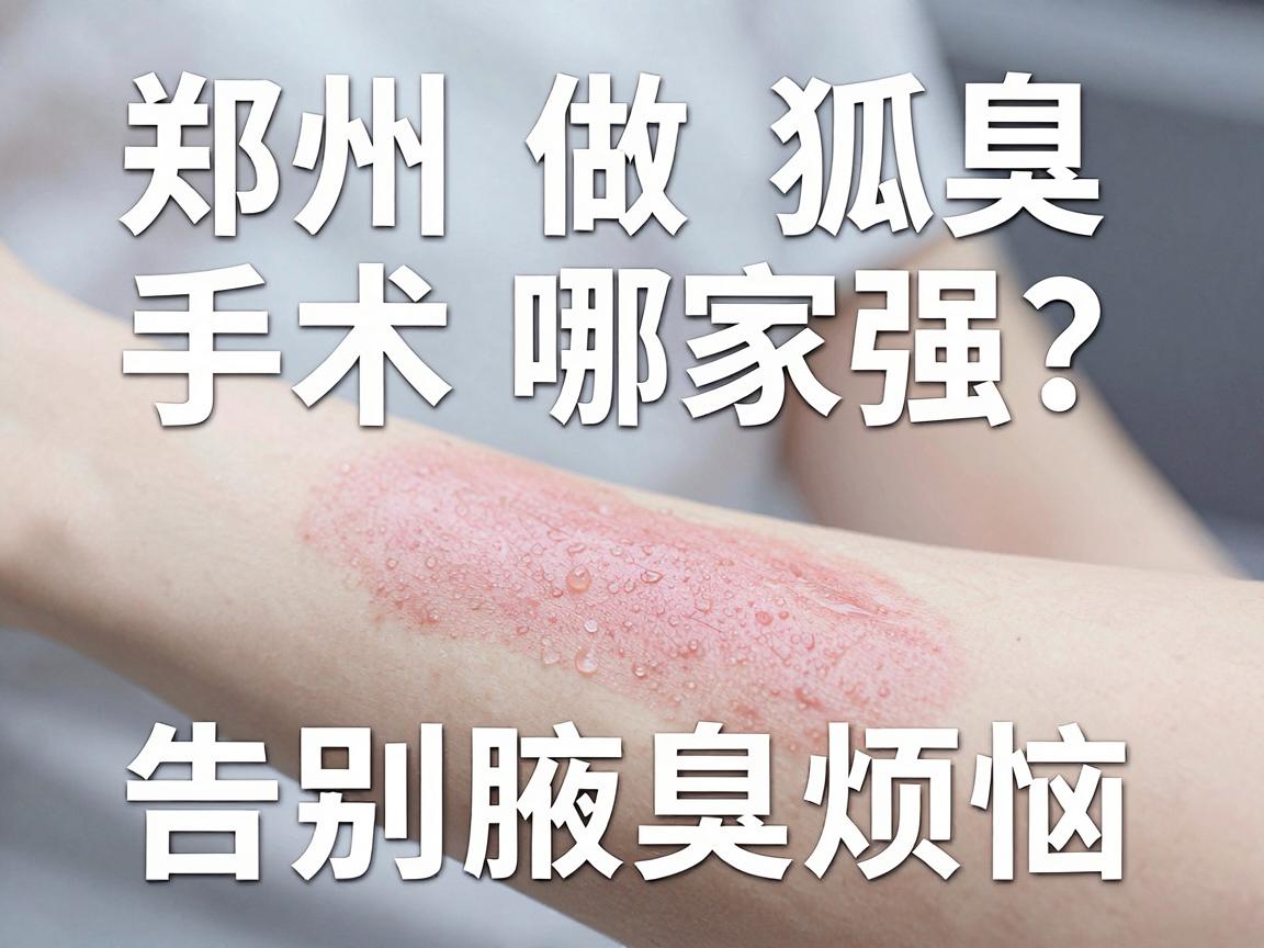 郑州做狐臭手术哪家强？选对医院选对技术，告别腋臭烦恼