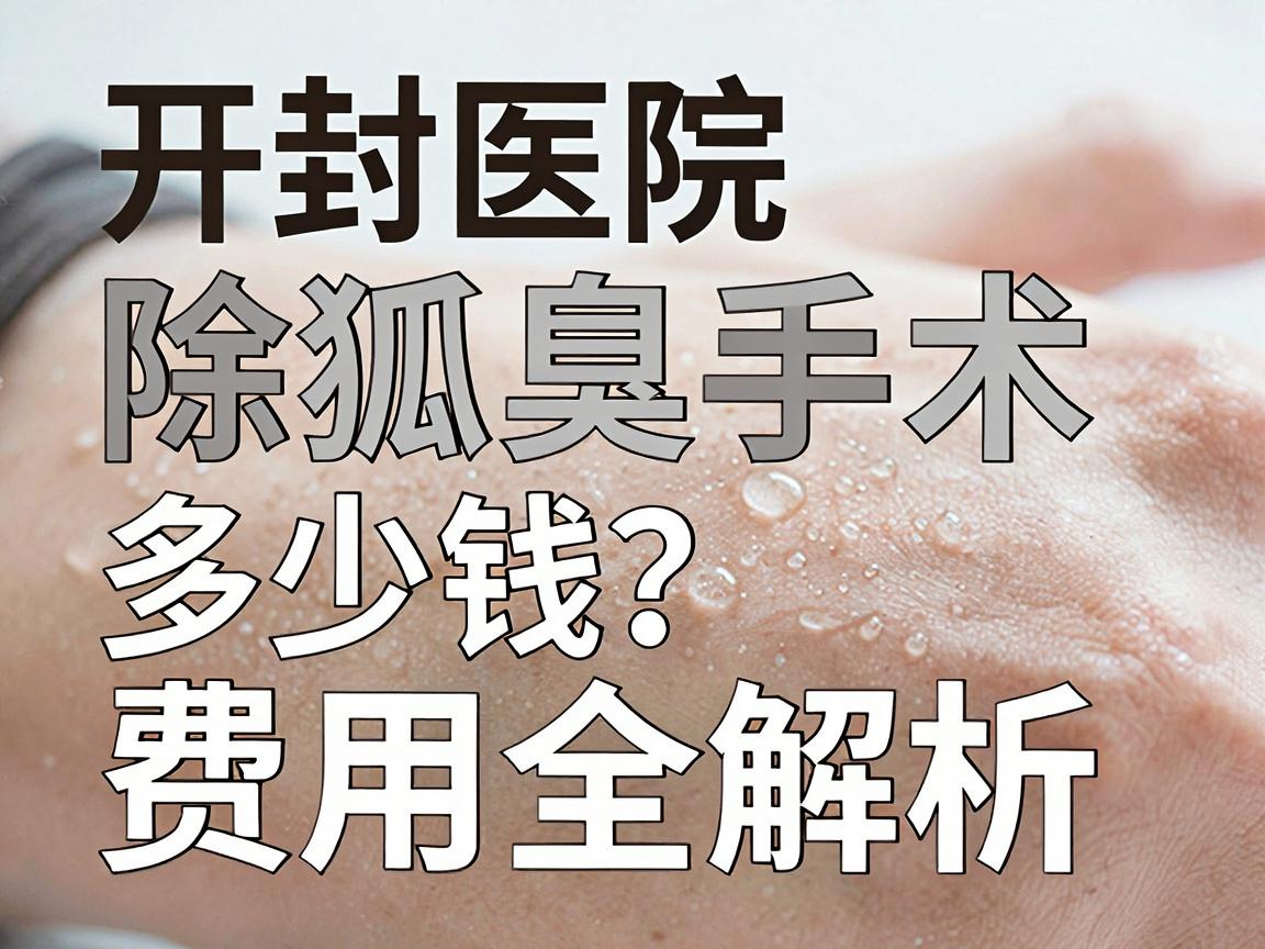 开封医院除狐臭手术多少钱？除狐臭手术费用全解析