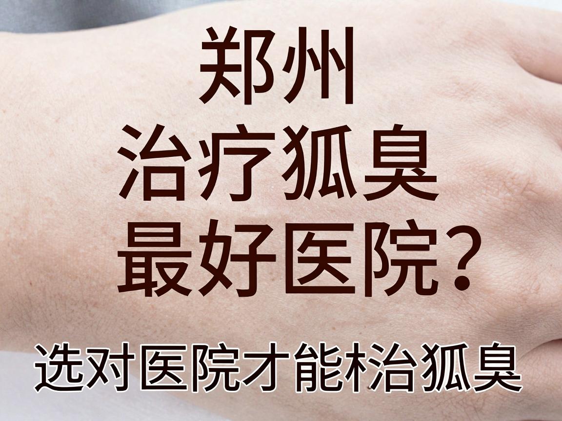 郑州治疗狐臭最好医院是哪家？选对医院才能根治狐臭