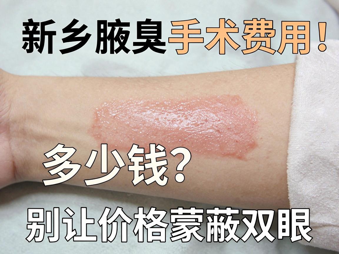 新乡腋臭手术多少钱？解密腋臭手术费用，别让价格蒙蔽双眼