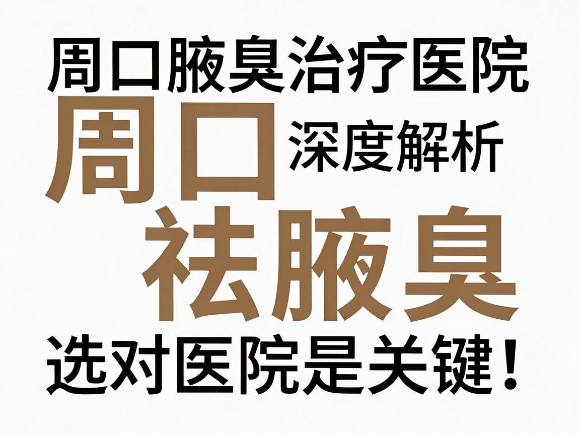 周口祛腋臭，选对医院是关键！周口腋臭治疗医院深度解析