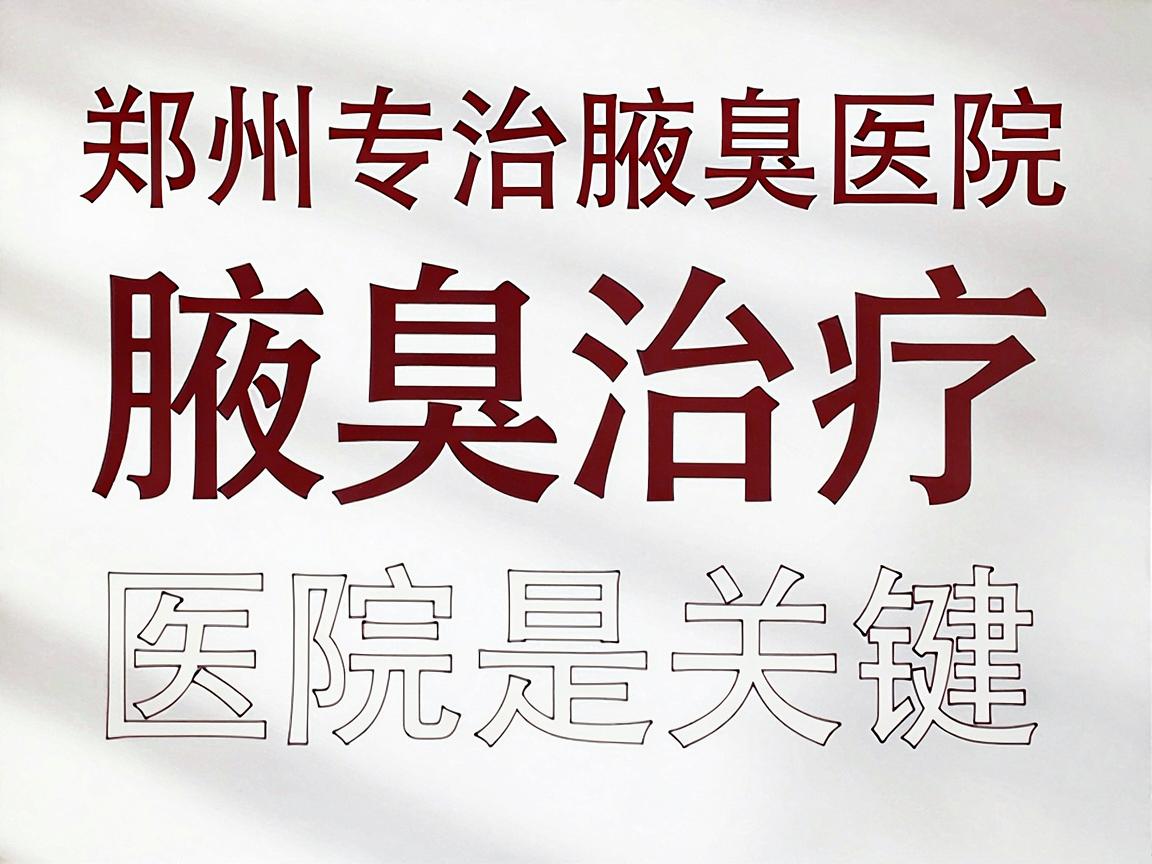 郑州专治腋臭医院，腋臭治疗选对医院是关键，郑州腋臭医院怎么选？