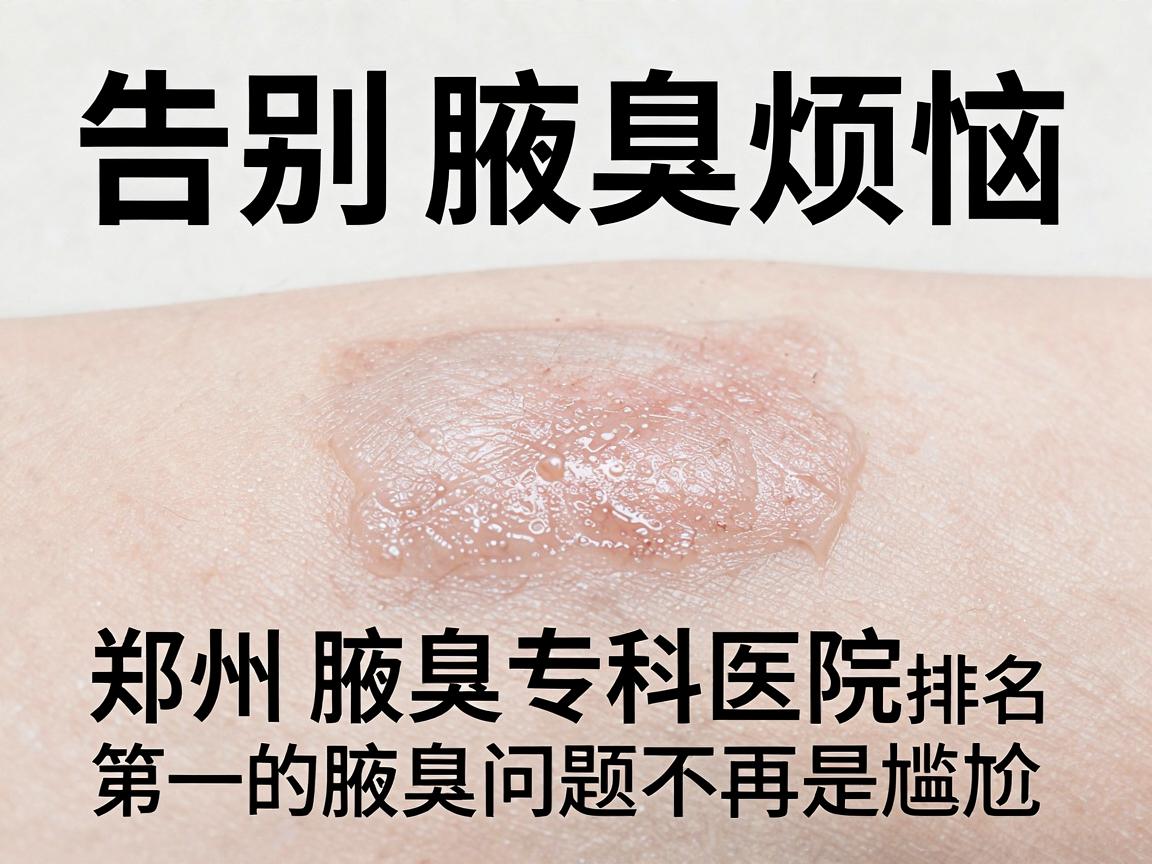 告别腋臭烦恼，郑州腋臭专科医院排名第一的郑州附医，让腋臭问题不再是尴尬
