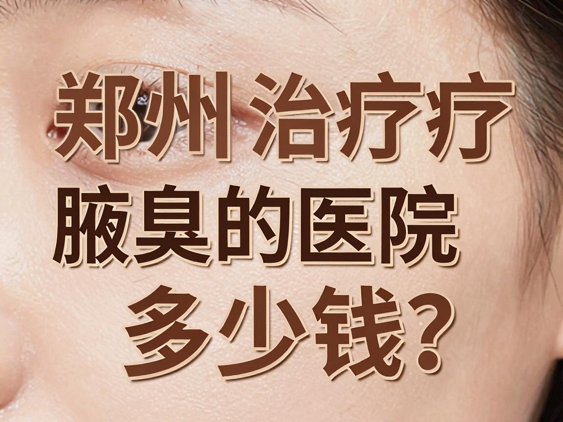 郑州治疗腋臭的医院多少钱？一文说清费用与医院选择