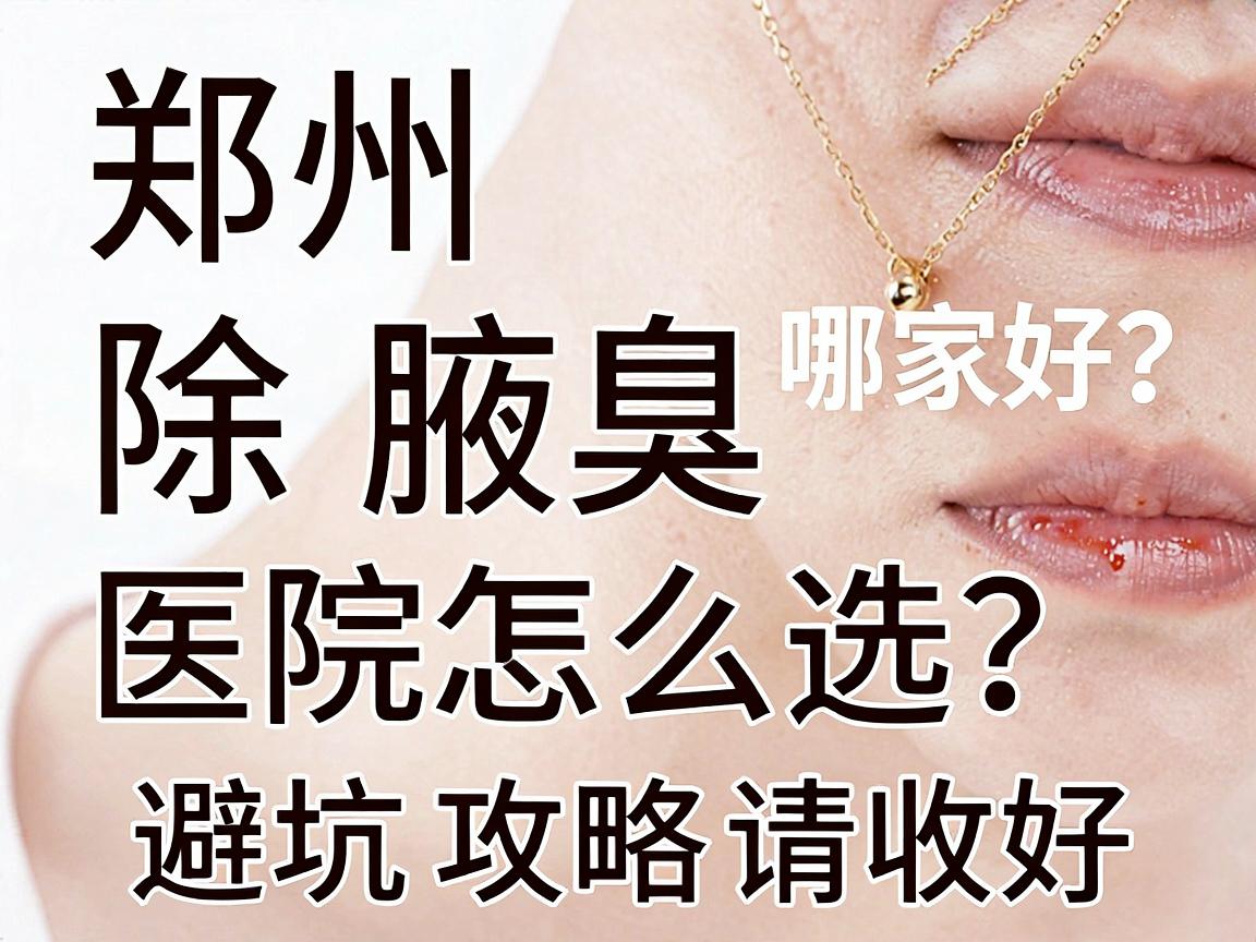 郑州除腋臭医院哪家好？除腋臭医院怎么选？这份避坑攻略请收好