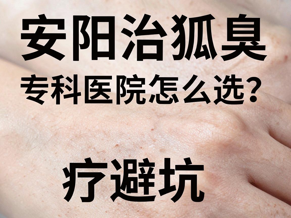 安阳治狐臭，专科医院怎么选？安阳狐臭治疗避坑指南
