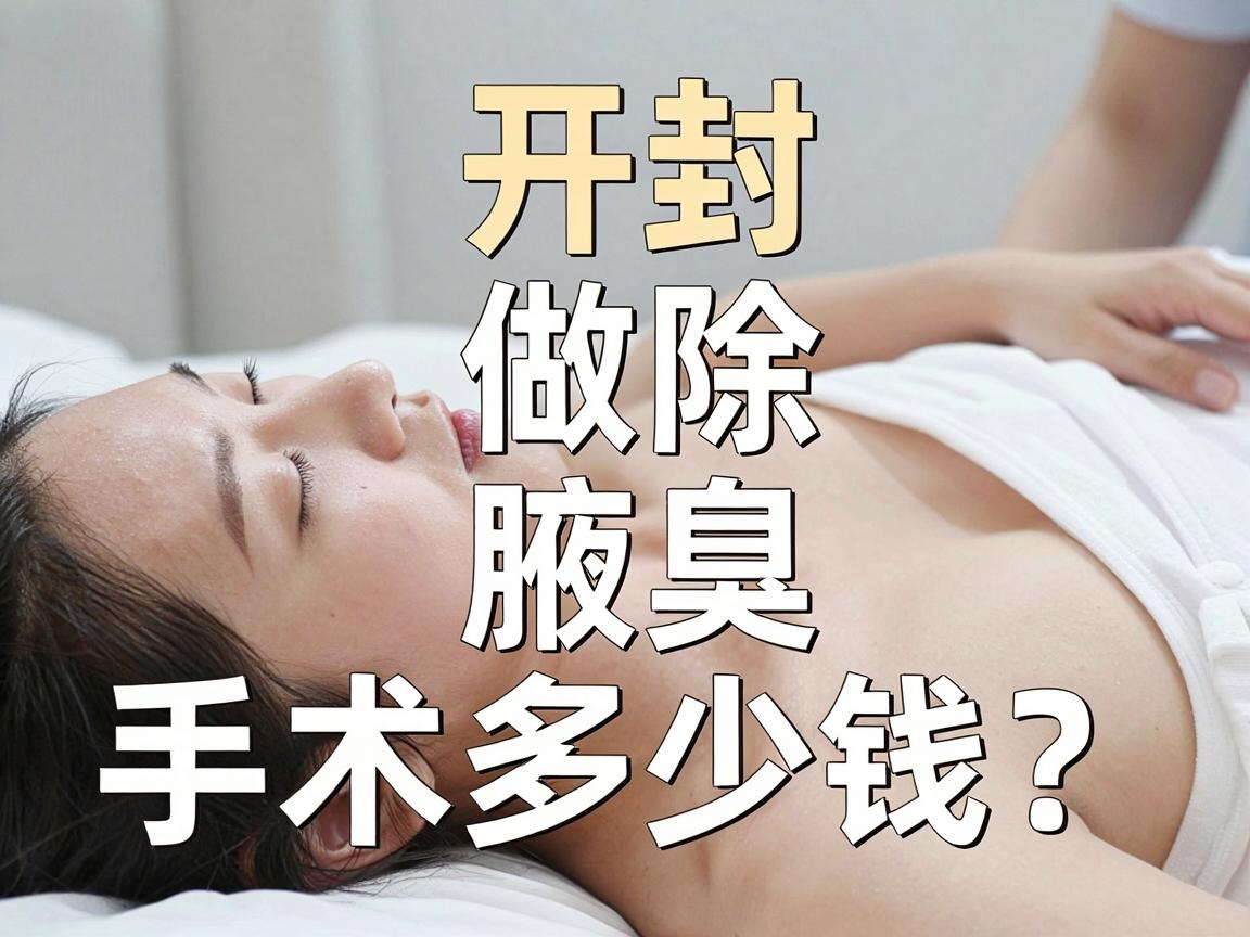 开封做除腋臭手术多少钱？除腋臭手术费用与价值全解析