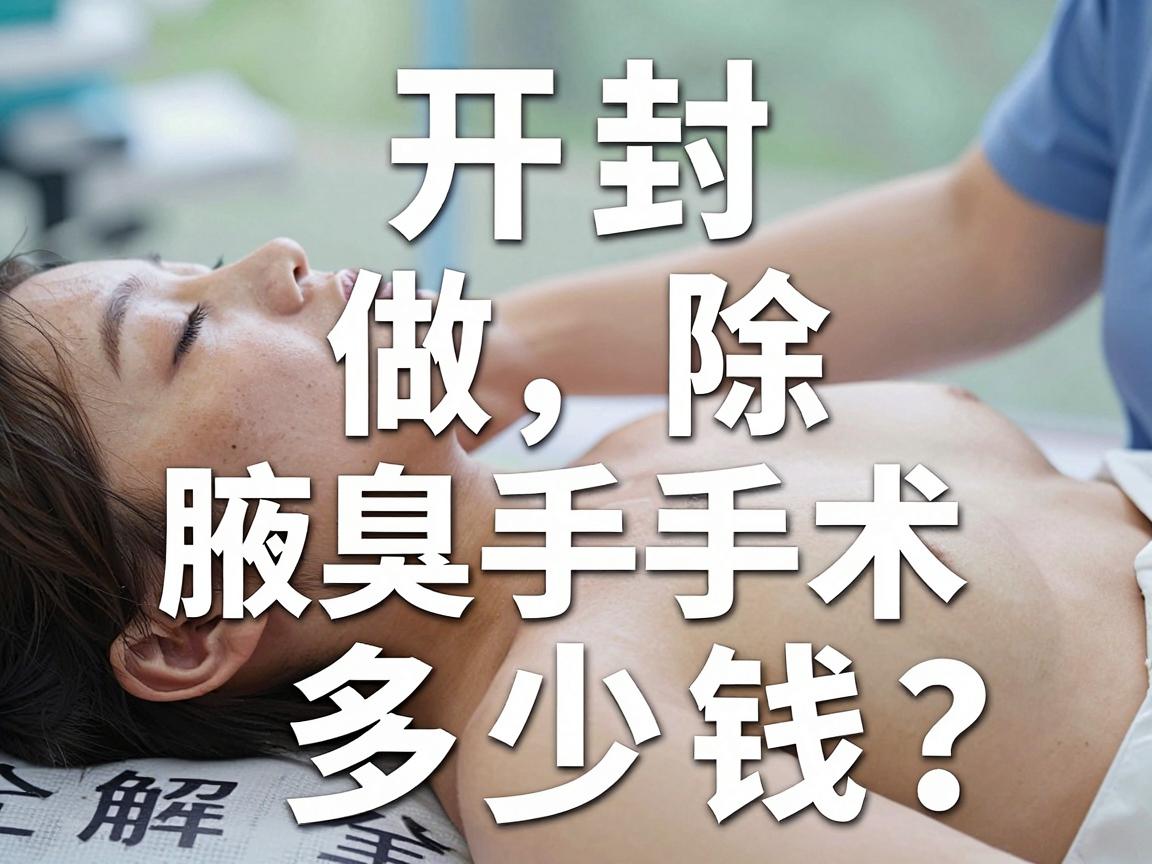 开封做除腋臭手术多少钱？除腋臭手术费用与价值全解析