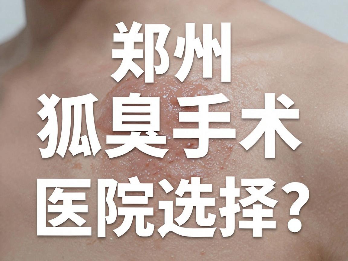 郑州狐臭手术哪家医院好？狐臭手术医院选择，这篇说透！