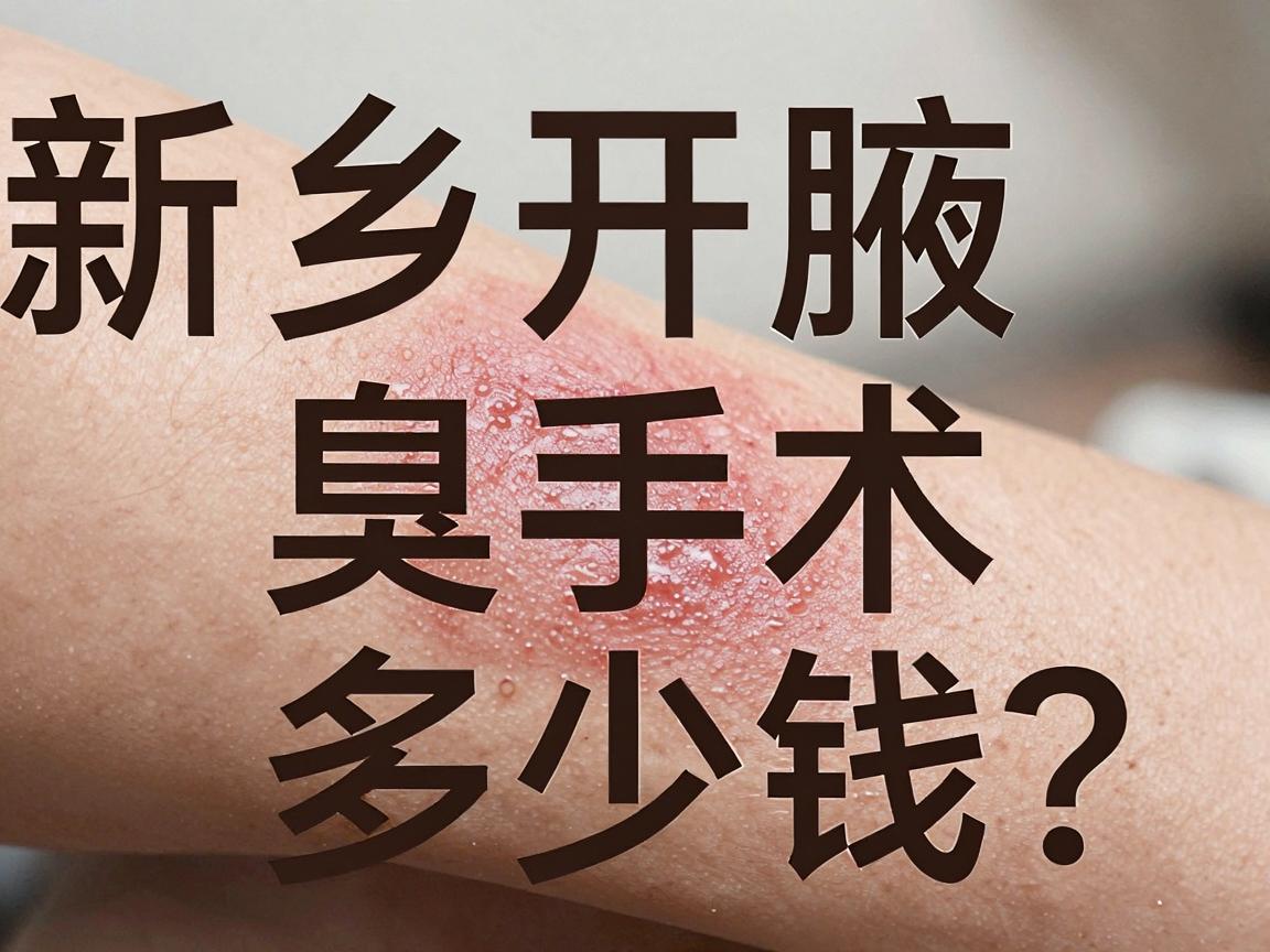 新乡开腋臭手术多少钱？这3个费用账本让你一次看懂开腋臭手术多少钱的猫腻