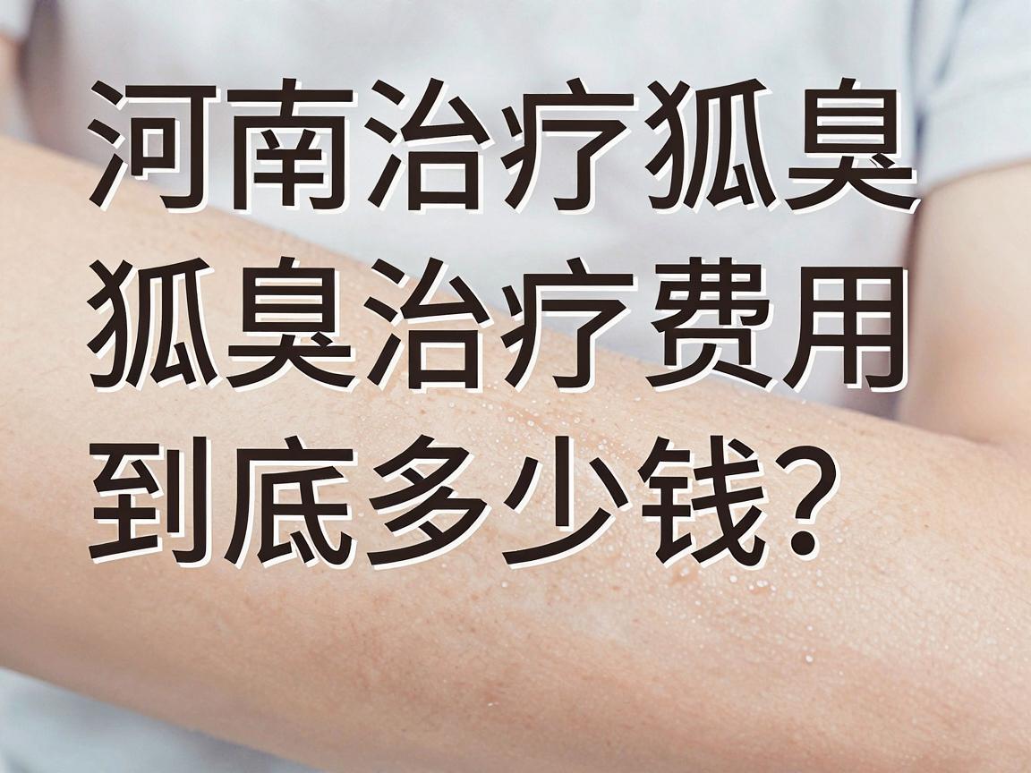河南治疗狐臭多少钱？狐臭治疗费用到底多少钱才靠谱？