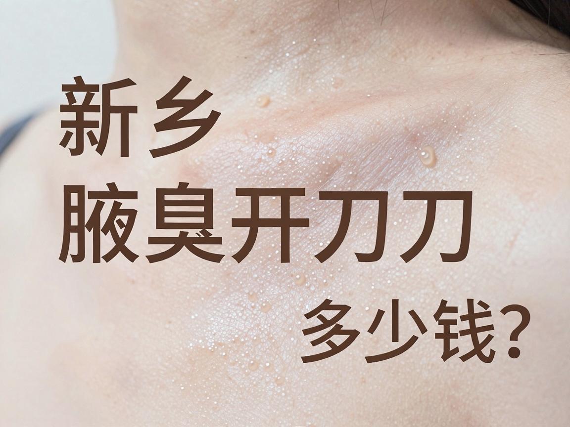 新乡腋臭开刀多少钱？一文讲清新乡腋臭开刀费用明细与避坑指南