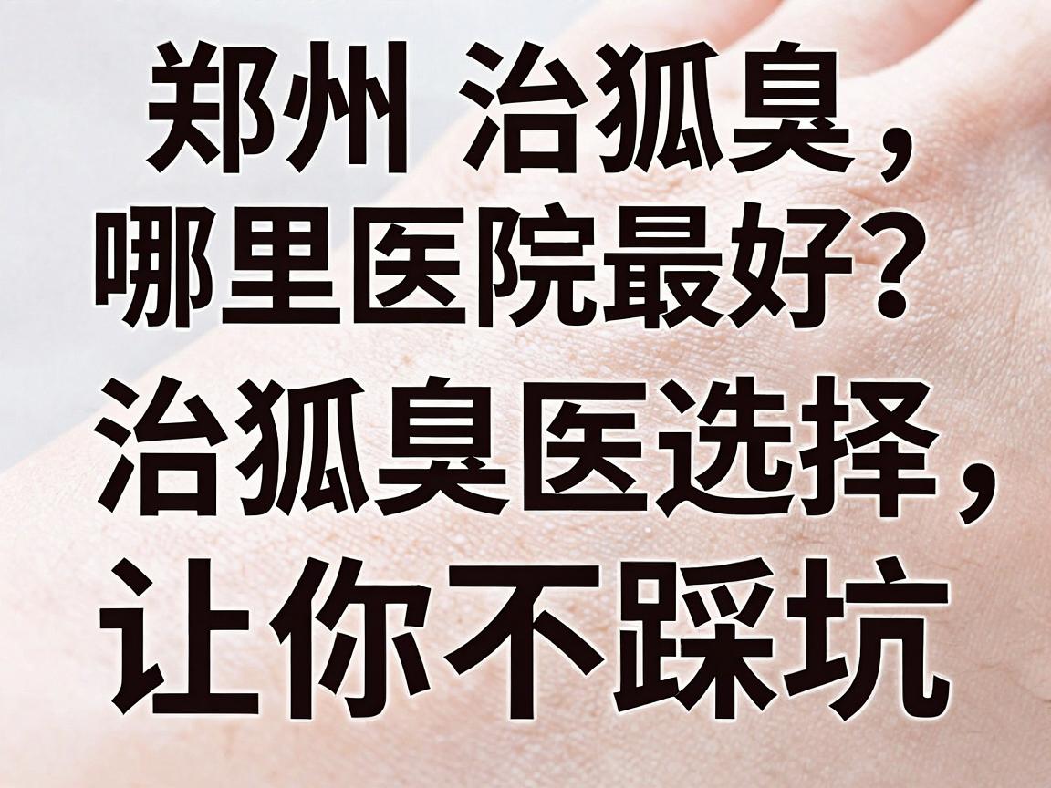 郑州治狐臭哪里医院最好？治狐臭医院选择，这三步让你不踩坑