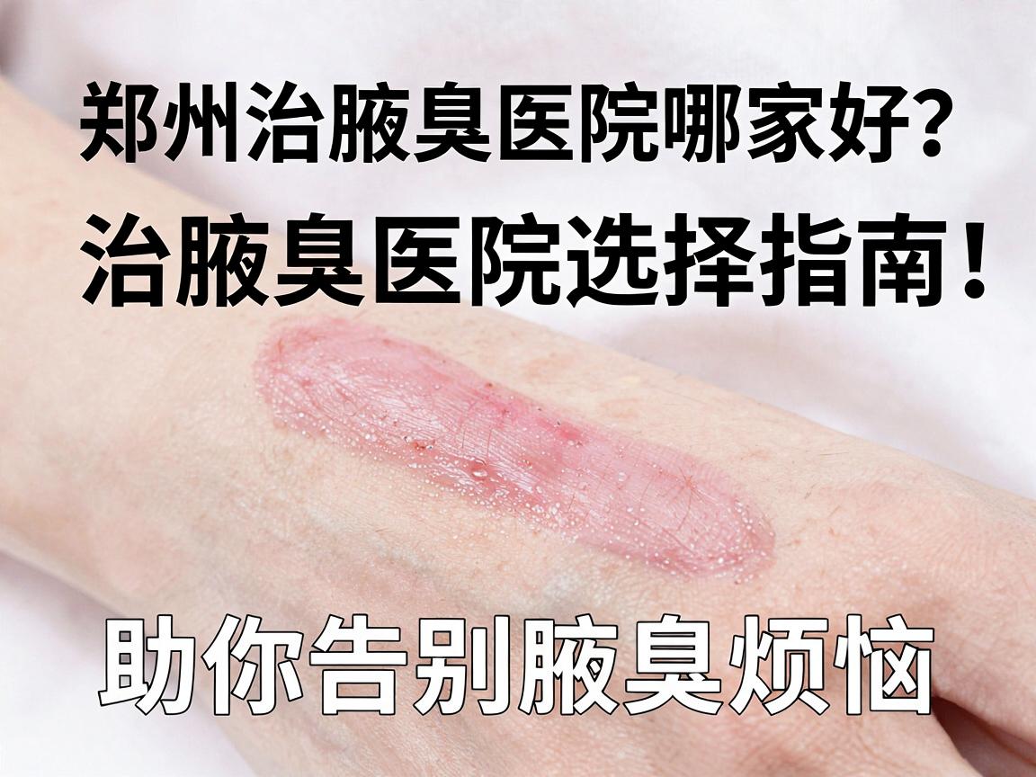 郑州治腋臭医院哪家好？治腋臭医院选择指南，助你告别腋臭烦恼