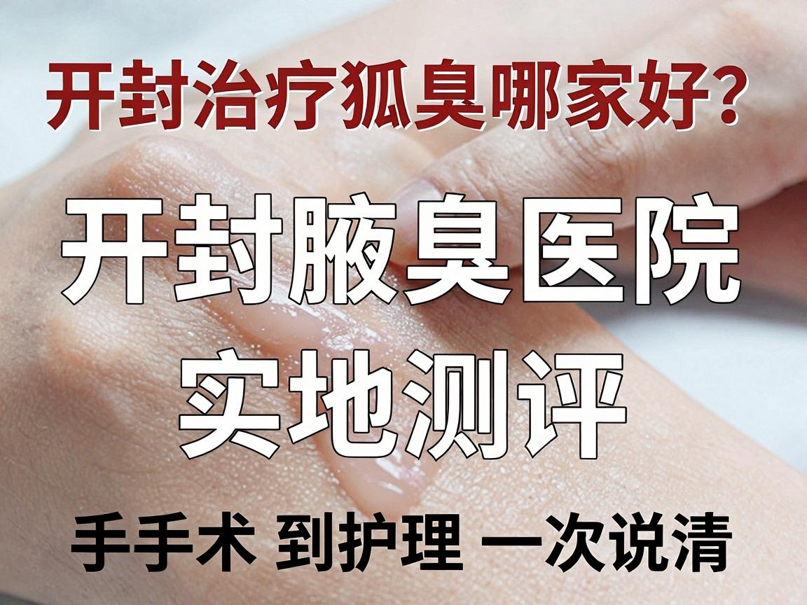 开封治疗狐臭哪家好？开封腋臭医院实地测评，从手术到护理一次说清