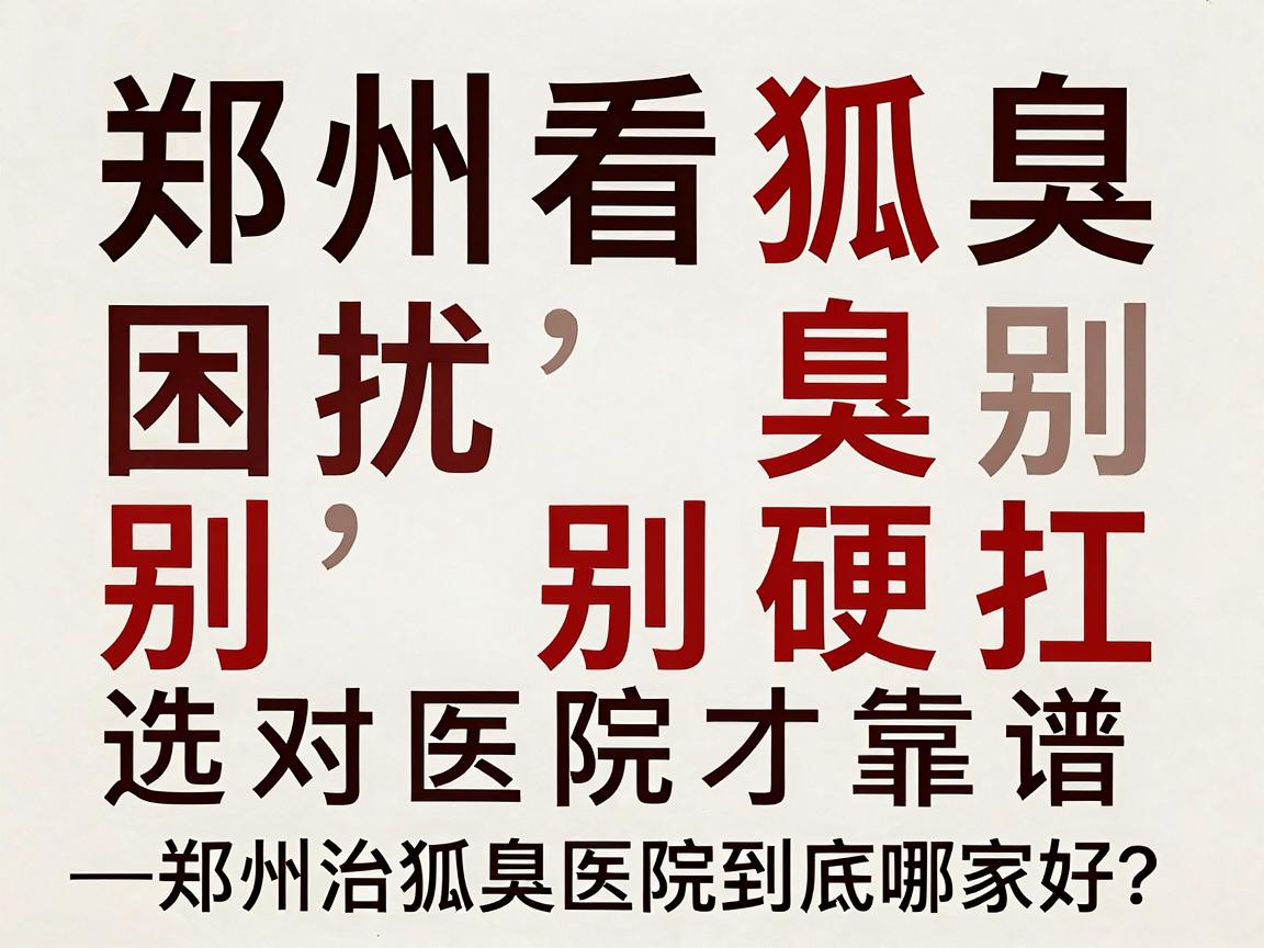 狐臭困扰别硬扛，郑州看狐臭，选对医院才靠谱—郑州治狐臭医院到底哪家好？