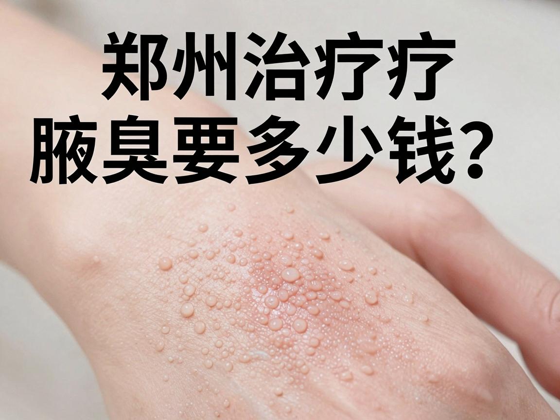 郑州治疗腋臭要多少钱？一文说清腋臭治疗费用与省钱关键