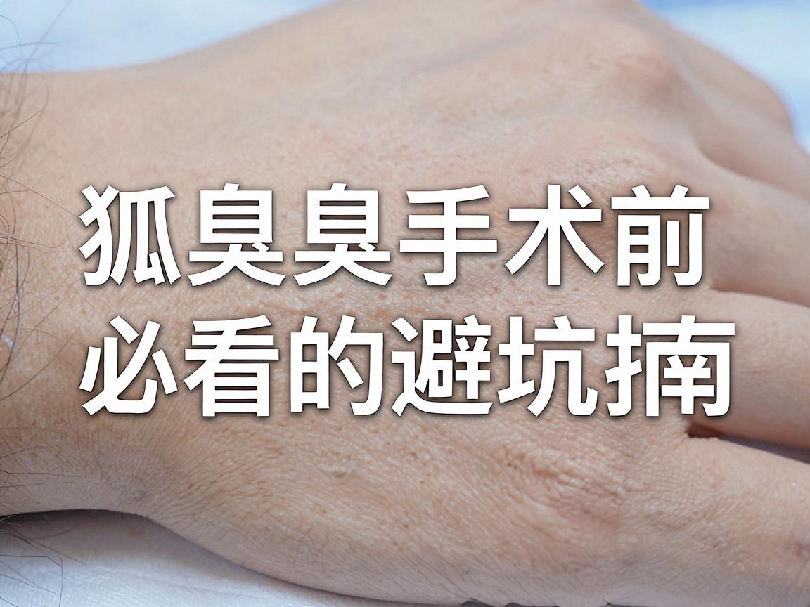 郑州狐臭手术医院怎么选？狐臭手术前必看的避坑指南