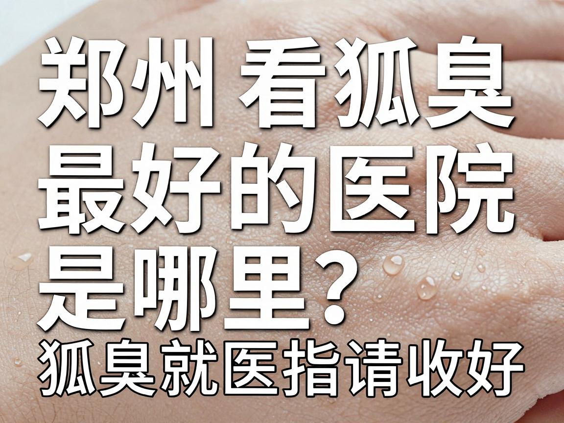 郑州看狐臭最好的医院是哪里？这份狐臭就医指南请收好