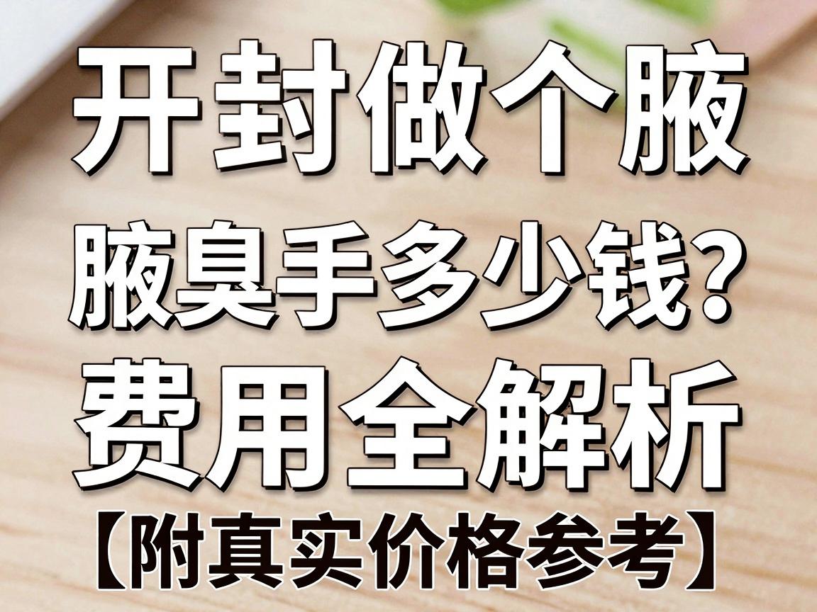 开封做个腋臭手术多少钱？腋臭手术费用全解析（附真实价格参考）