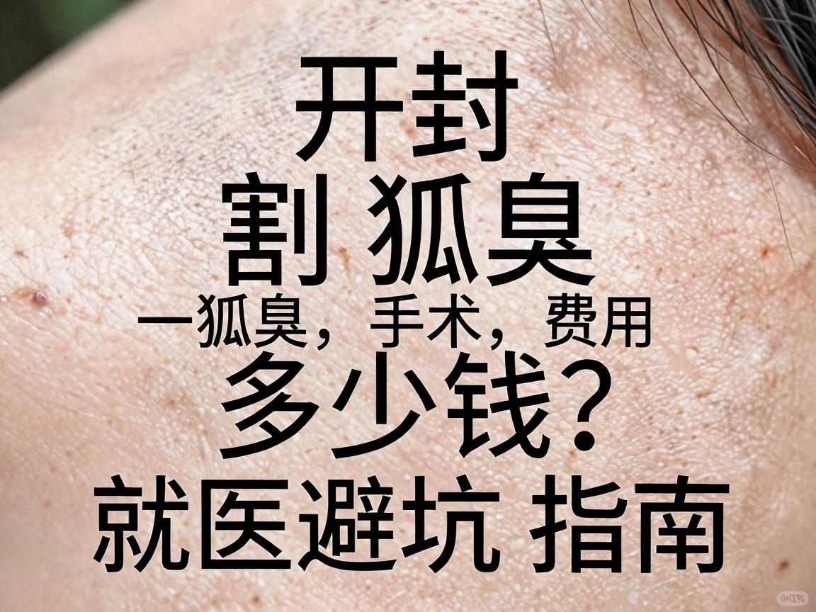 开封割狐臭多少钱？一文讲透狐臭手术费用与就医避坑指南