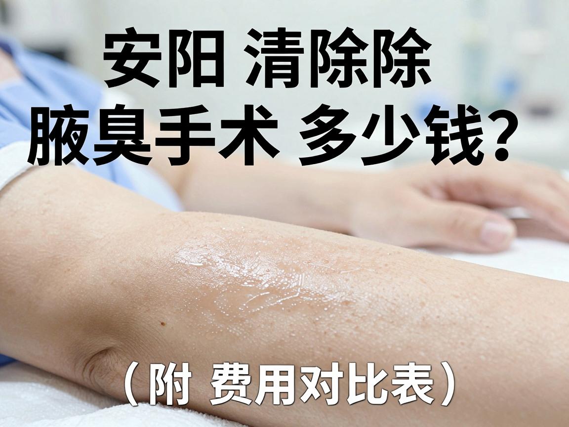 安阳清除腋臭手术多少钱？一文讲清费用真相与手术选择（附费用对比表）
