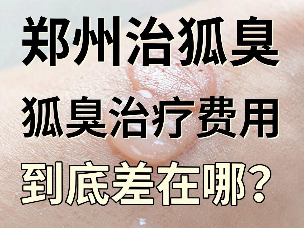 郑州治狐臭费用大解密，狐臭治疗费用到底差在哪？