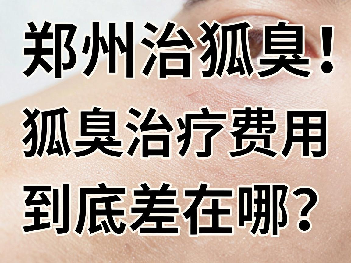 郑州治狐臭费用大解密，狐臭治疗费用到底差在哪？