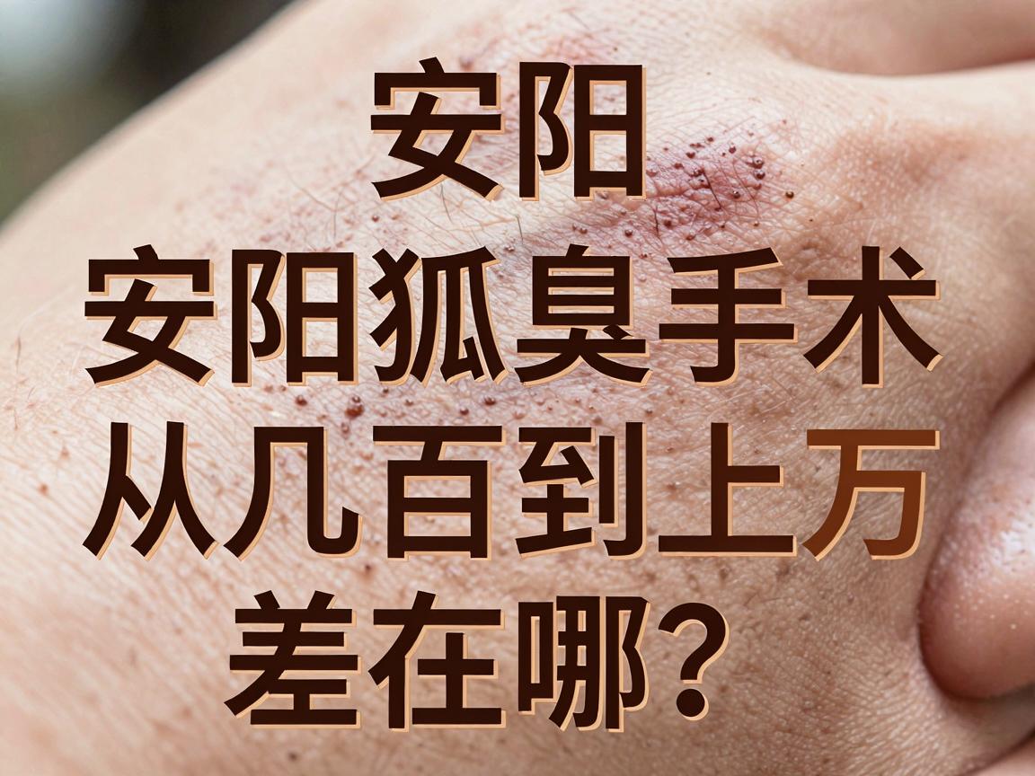 安阳狐臭治疗费用大揭秘，安阳狐臭手术价格从几百到上万，差在哪？