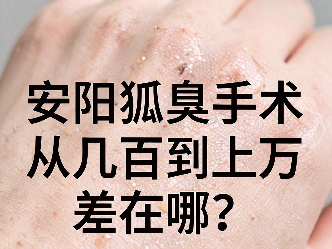 安阳狐臭治疗费用大揭秘，安阳狐臭手术价格从几百到上万，差在哪？