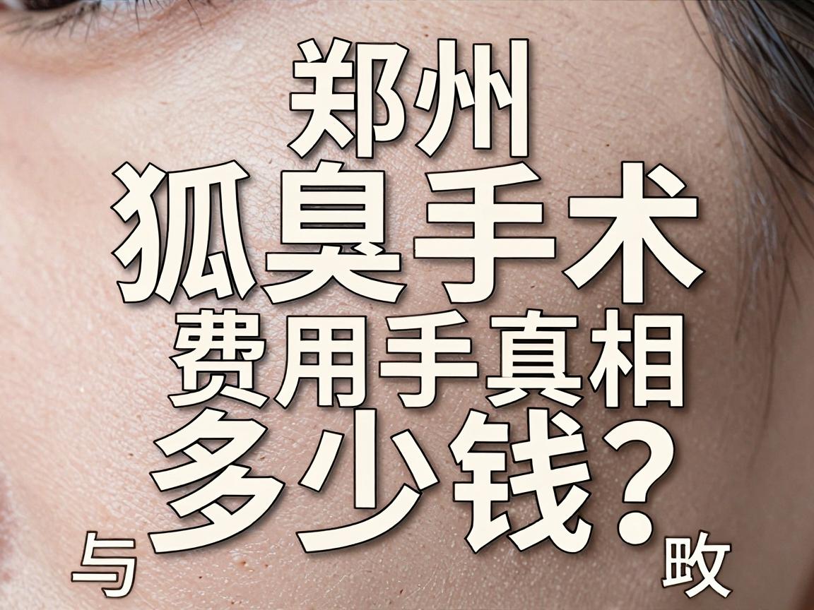 郑州狐臭微创手术多少钱？揭秘狐臭手术费用真相与省钱攻略