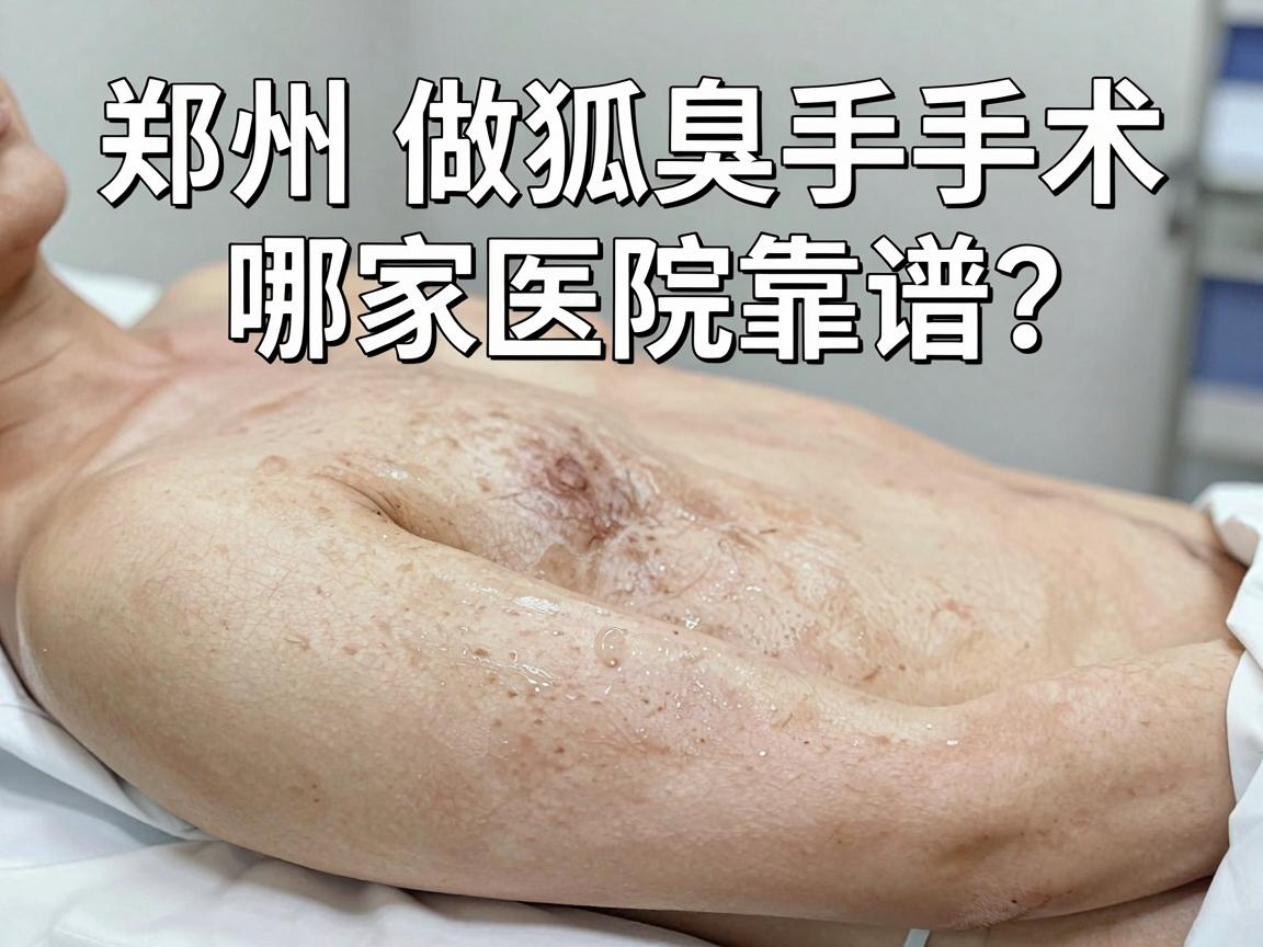 郑州做狐臭手术哪家医院靠谱？一文说清郑州狐臭手术医院的选择逻辑