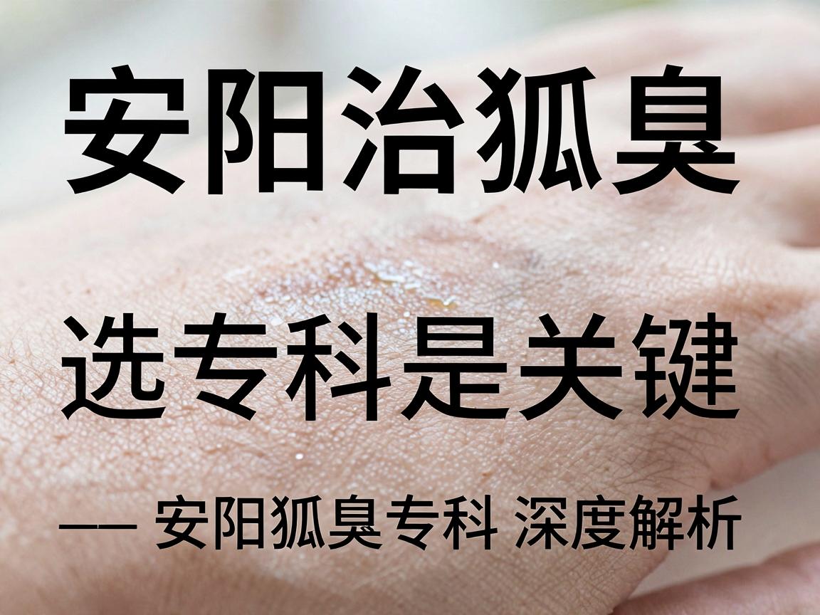 安阳治狐臭，选对专科是关键—安阳狐臭专科深度解析