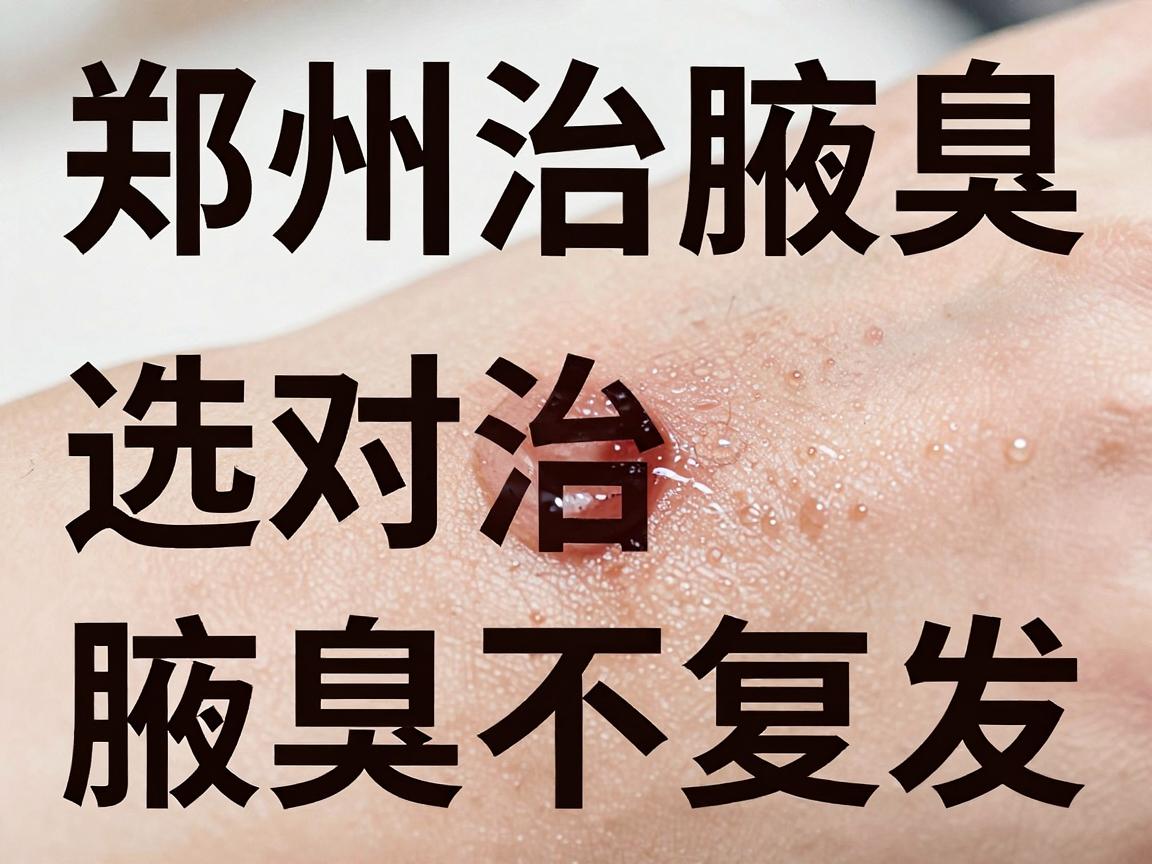 郑州治腋臭，选对方法根治腋臭不复发