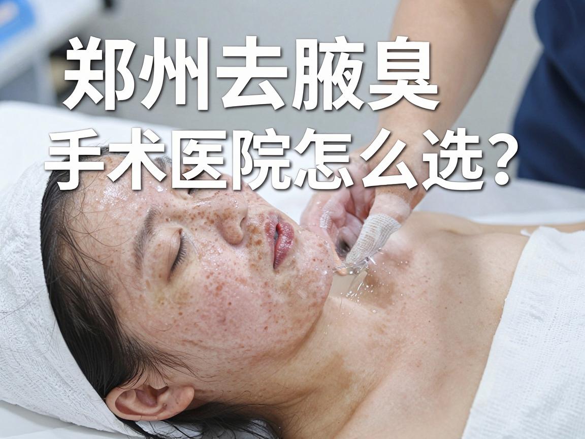 郑州去腋臭手术医院怎么选？手术医院经验对比，教你避开腋臭治疗误区