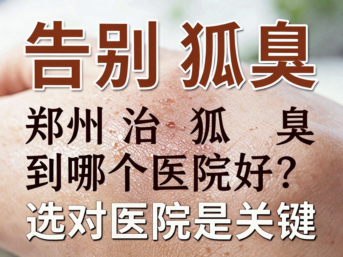 告别狐臭，郑州治狐臭到哪个医院好？选对医院是关键