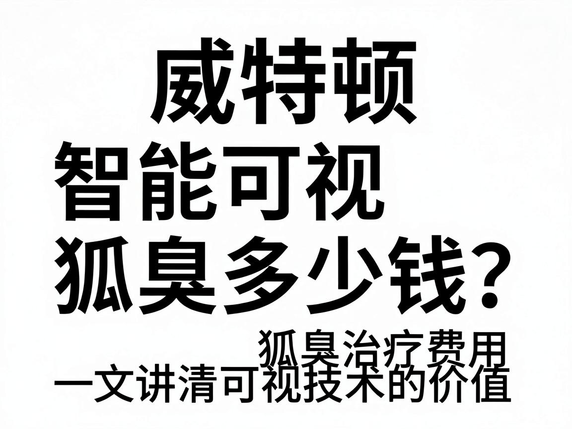 威特顿智能可视狐臭多少钱？一文讲清狐臭治疗费用与智能可视技术的价值