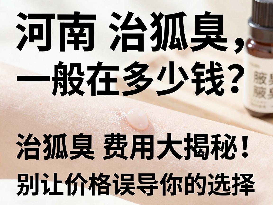 河南治狐臭一般在多少钱？治狐臭费用大揭秘，别让价格误导你的选择