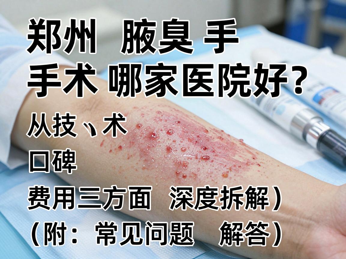 郑州腋臭手术哪家医院好？从技术、口碑、费用三方面深度拆解（附常见问题解答）