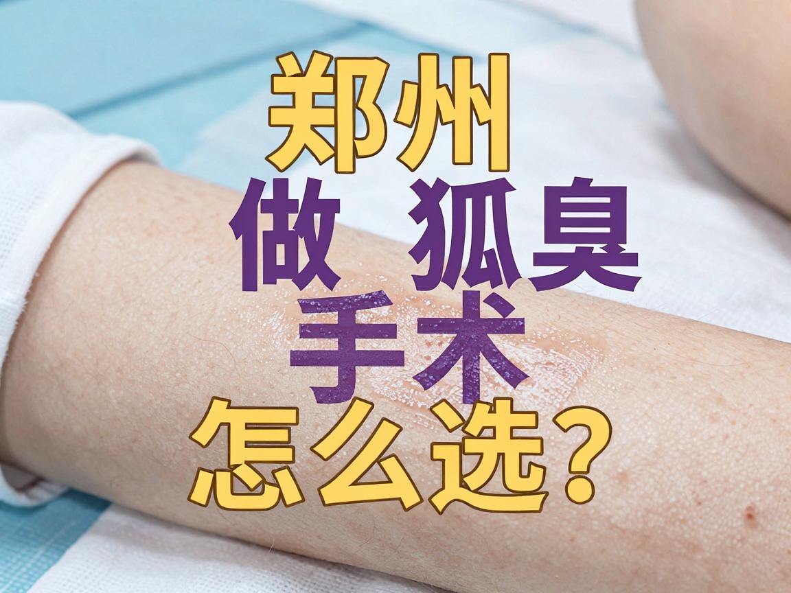 郑州做狐臭手术怎么选？揭秘哪家医院更靠谱、更专业