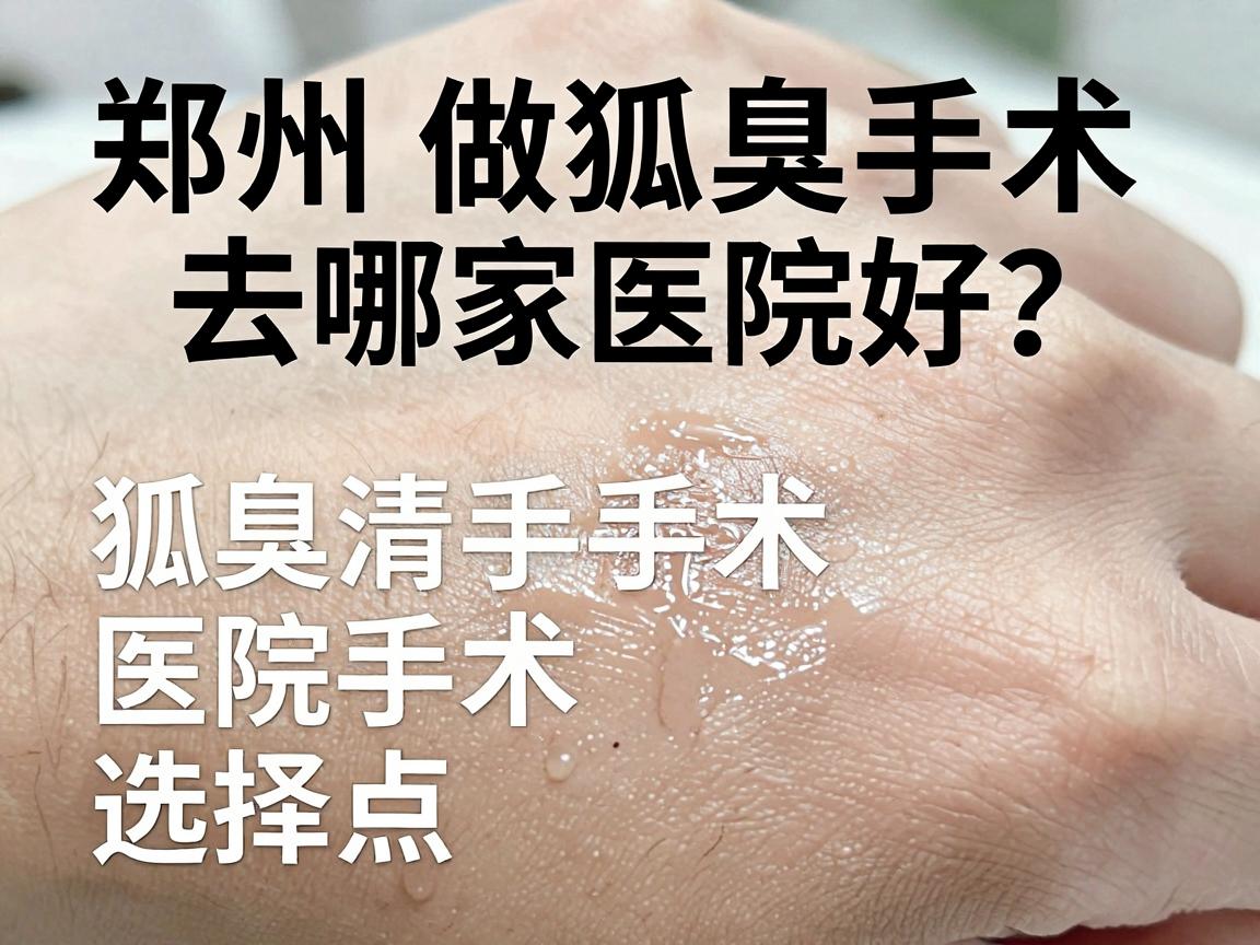 郑州做狐臭手术去哪家医院好？一文讲清狐臭手术医院选择要点