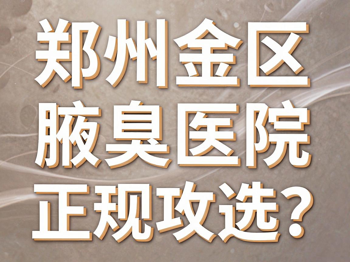 郑州金水区腋臭医院怎么选？金水区腋臭医院正规攻略来了