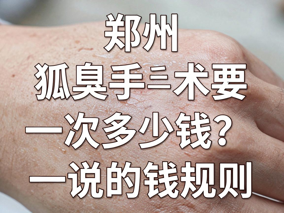 郑州狐臭手术要多少钱?一次说清狐臭手术价格背后的钱规则 郑州狐臭手术要多少钱?一次说清狐臭手术价格背后的钱规则